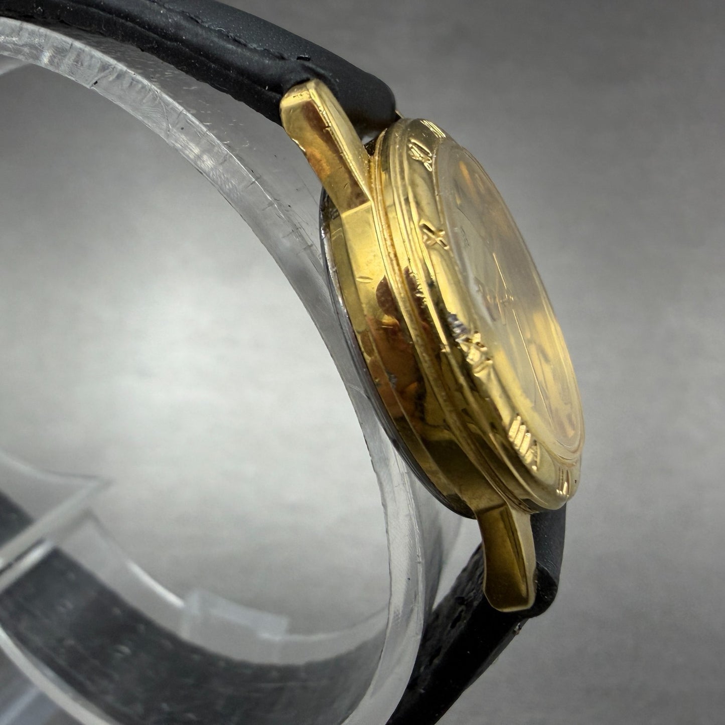 Citizen Watch Women 24mm Champagne Dial Gold Tone Date 1012-K13131 New Battery P3