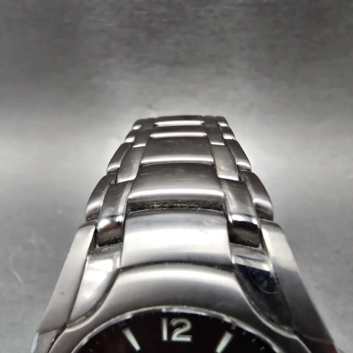 Citizen Eco-Drive Watch Men 41mm Black Dial Titanium Date E111-K006368 Runs JP434
