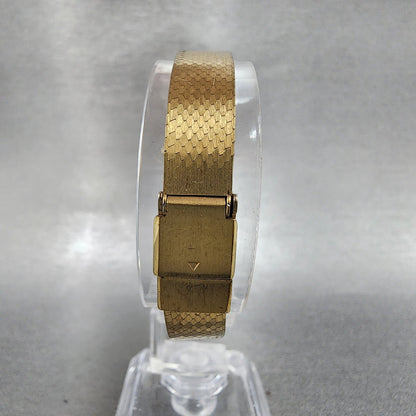 Seiko Lassle Tank Watch Women 16mm Blue Dial Gold Tone 4n005409 PARTS8