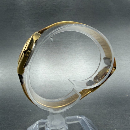 Seiko Watch Women 19mm Gold Dial Gold Tone Round 5420-5099 New Battery NOS6