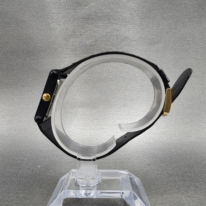 Seiko Watch Women 22mm Analog Digital Black Tone Rectangle E0295510 New Bat6