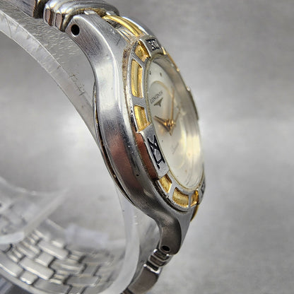 Longines Laureate Watch Women 25mm Silver Dial Two Tone Date Round New battery3