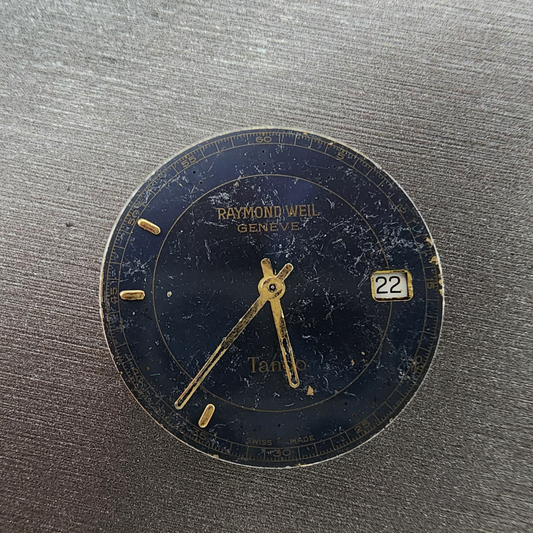 Raymond Weil Tango Watch Movement ETA 955.412 Blue Dial Date 3 Hand PARTS0