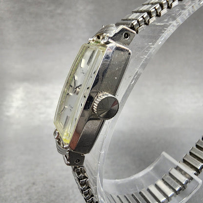 Seiko Fine Seiko Watch Women 12mm Silver Dial Silver Tone Manual 15203370 Runs2