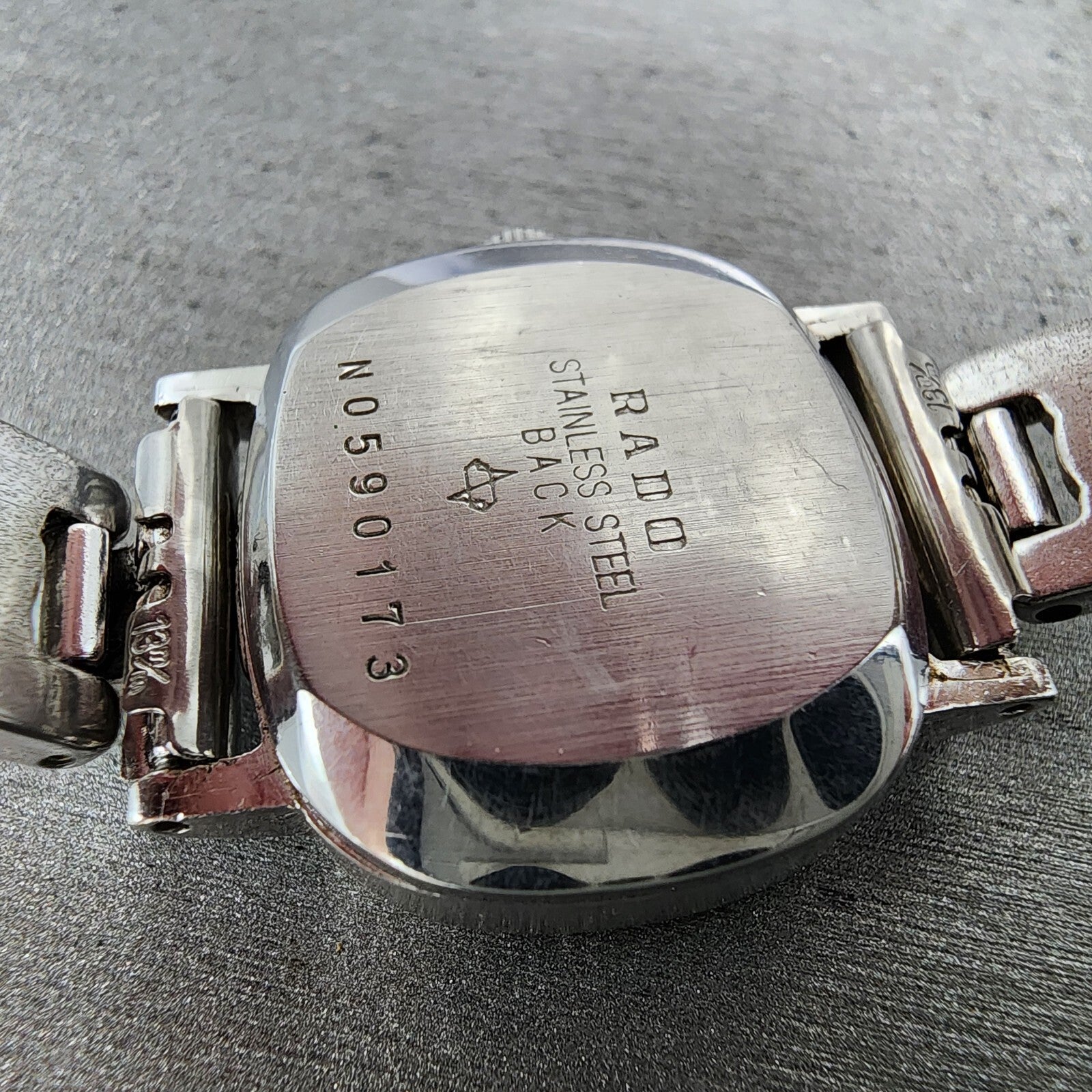 Rado Watch Women 24mm White Texture Dial Steel Rectangle New Battery Vintage9