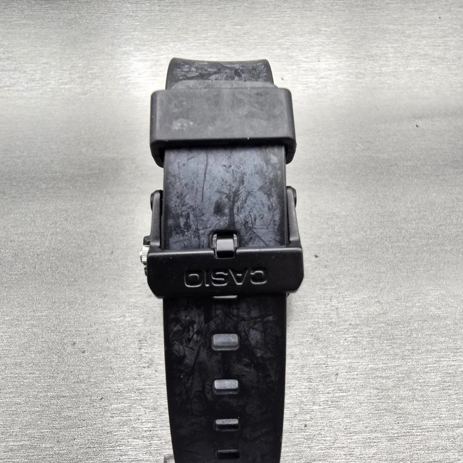 Casio Watch Men 43mm Blue Dial Black Tone Daydate Round MRW-200H New Battery7