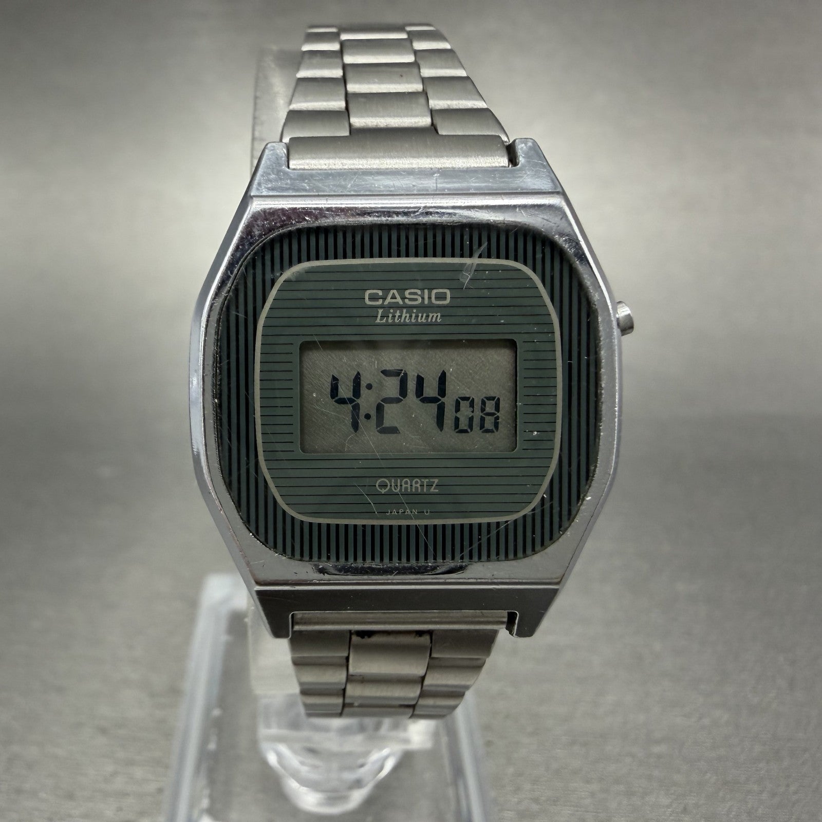 Casio LB 611 Watch Women 25mm Digital Silver Tone Octagon New Battery VTG0