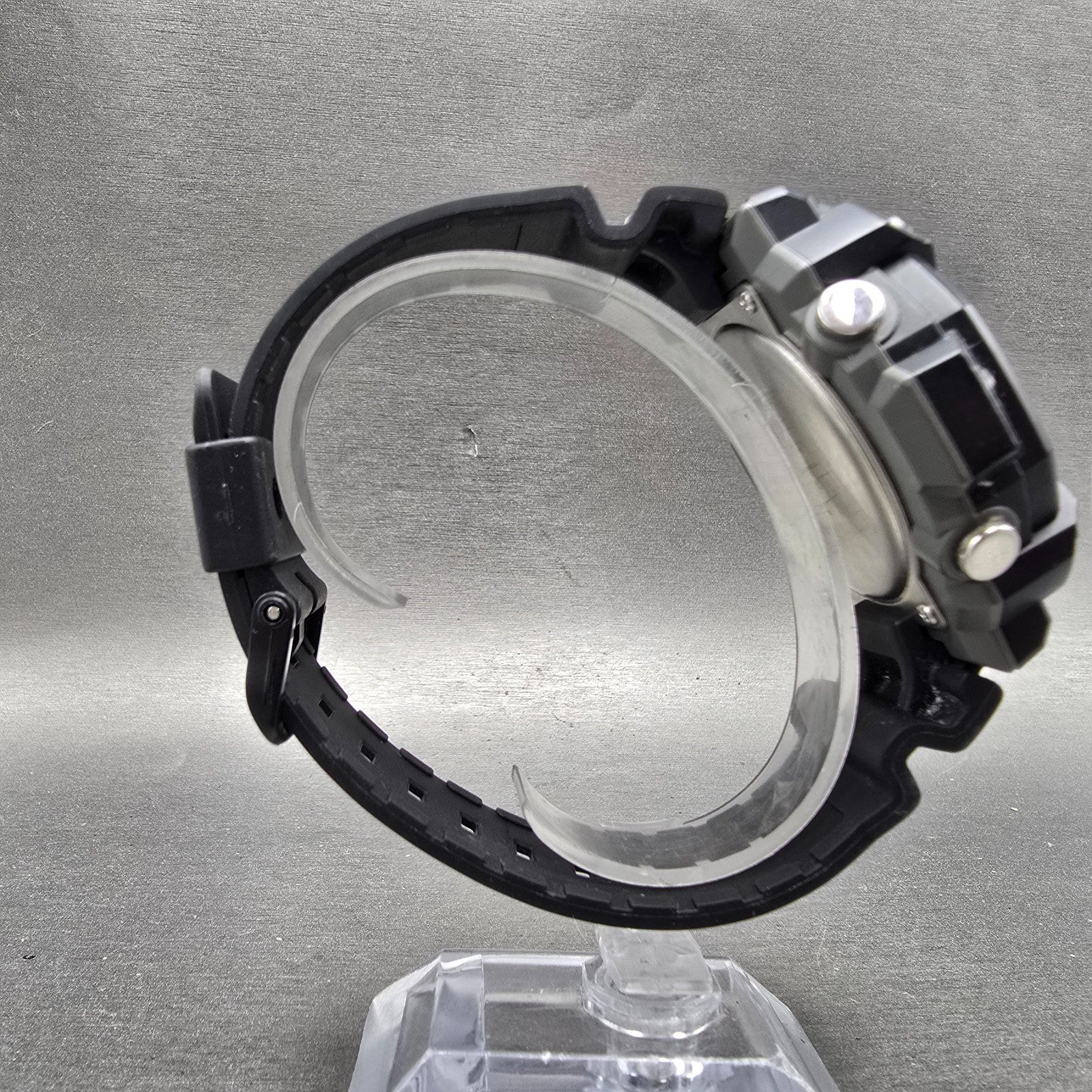 Casio World Time AEQ-120 Watch Men 52mm Black Alarm Chronograph Round New Batt8