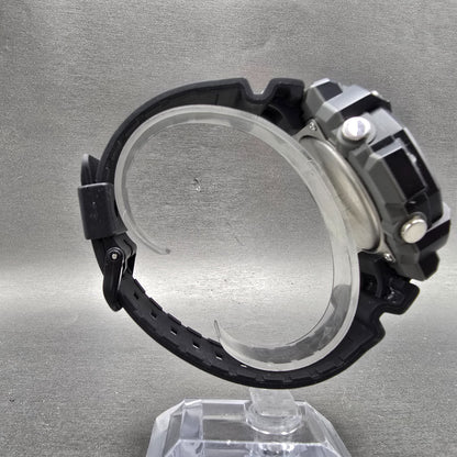 Casio World Time AEQ-120 Watch Men 52mm Black Alarm Chronograph Round New Batt8