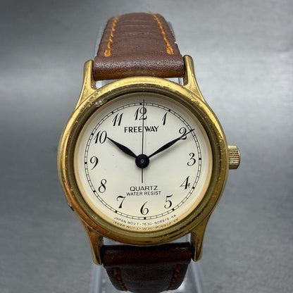 Citizen Free Way Watch Women 24mm White Dial Gold Tone 7630-S34961 New Battery1