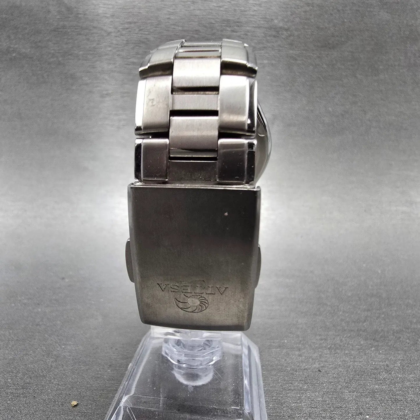 Citizen Eco-Drive Attesa Watch Men 38mm Black Dial Titanium H410-T003788 PARTS!!11
