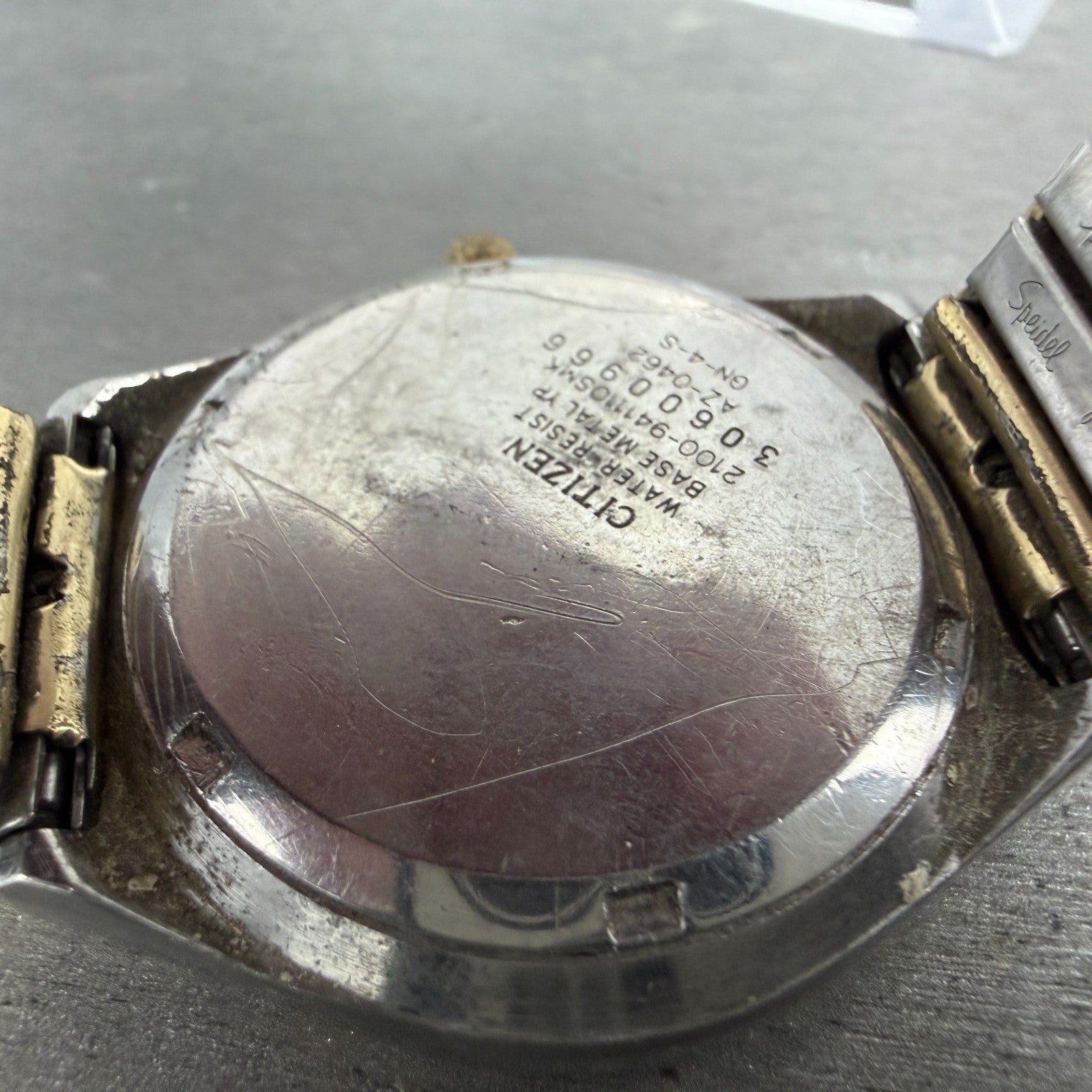 Citizen Seven Watch Men 36mm Champagne Dial Gold Tone Daydate READ!! 2100-9411109