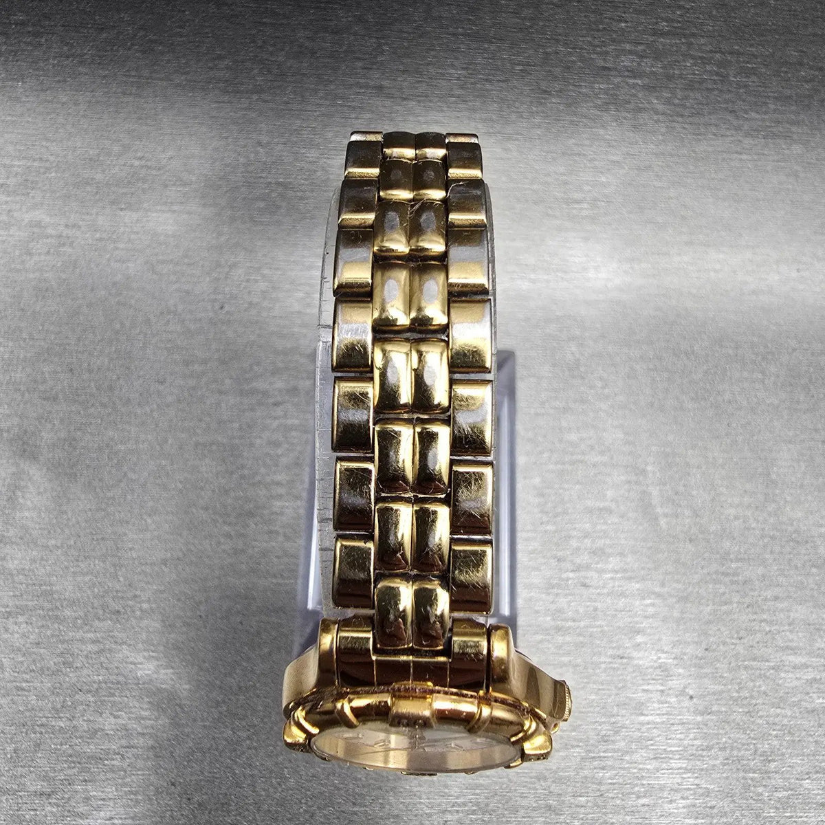 Seiko SQ Watch Women 25mm White Dial Gold Tone Date Round 7N82-0261 New Battery4