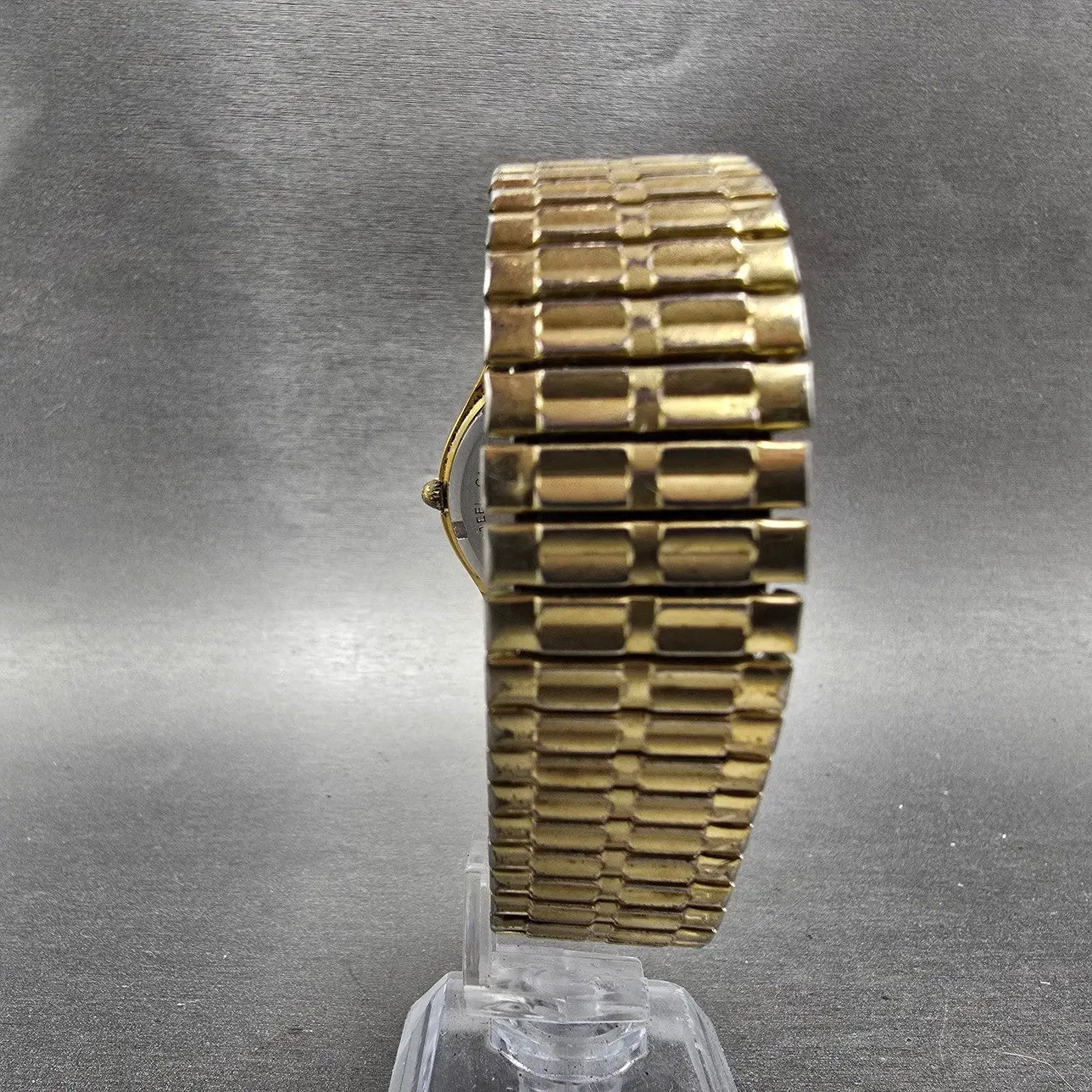 Bulova Railroad Approved Watch Men 36mm White Dial Gold Tone Daydate New Battery7