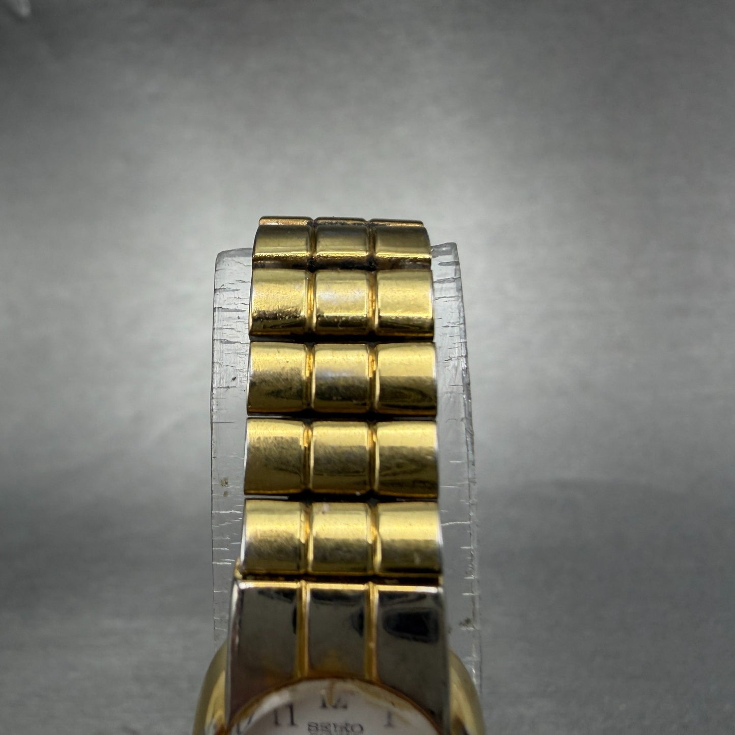 Seiko Watch Women 16mm White Dial Gold Tone Oval Vintage 1N00-5A50 New Battery5