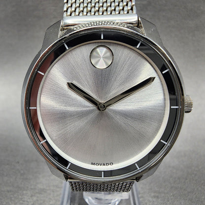 Movado Bold Watch Women 36mm Silver Dial Steel Round 3600241 New Battery1