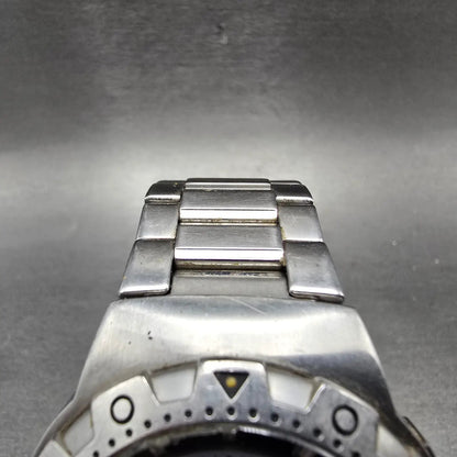Fossil Blue Automatic Dive Watch Men 42mm Silver Dial Steel Date AM-4029 Runs4