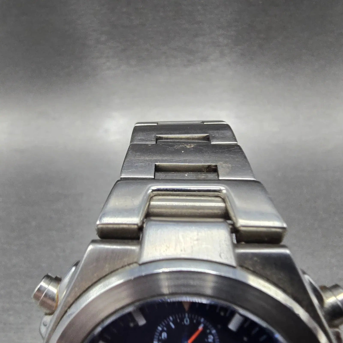Citizen Eco-Drive Citta Chronograph Watch Men 37mm Blue Dial Steel 0870-H15 PART5