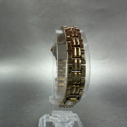 Seiko Watch Women 17mm Champagne DIla Gold Tone Oval 1F20-5B19 New Battery VTG7