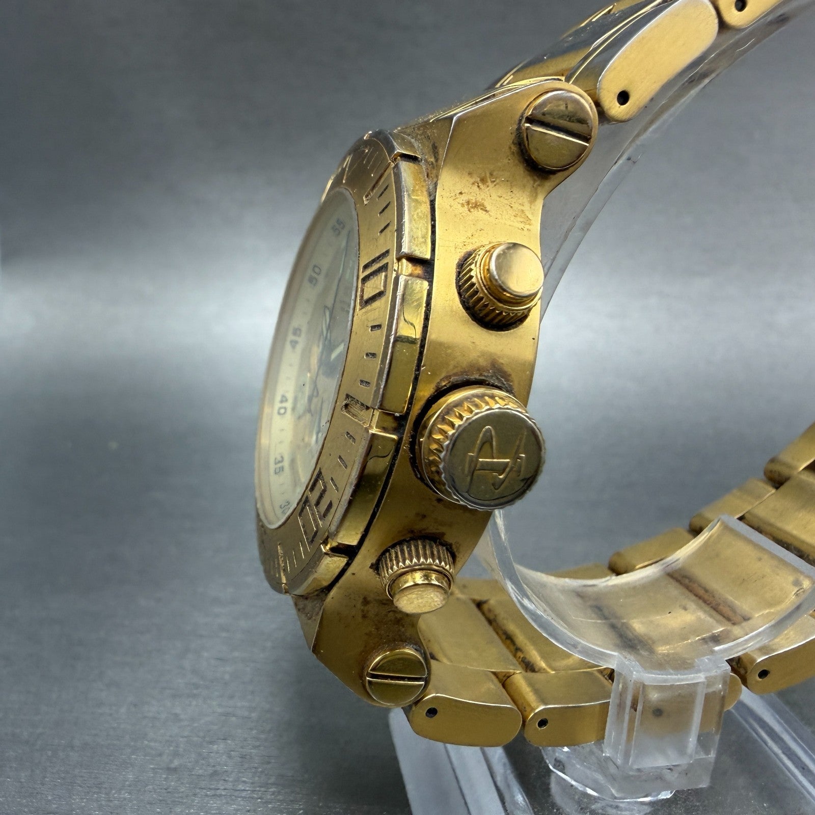 Invicta Reserve Ocean Reef Chrono Watch Men 46mm Champagne Dial Gold New Batt2