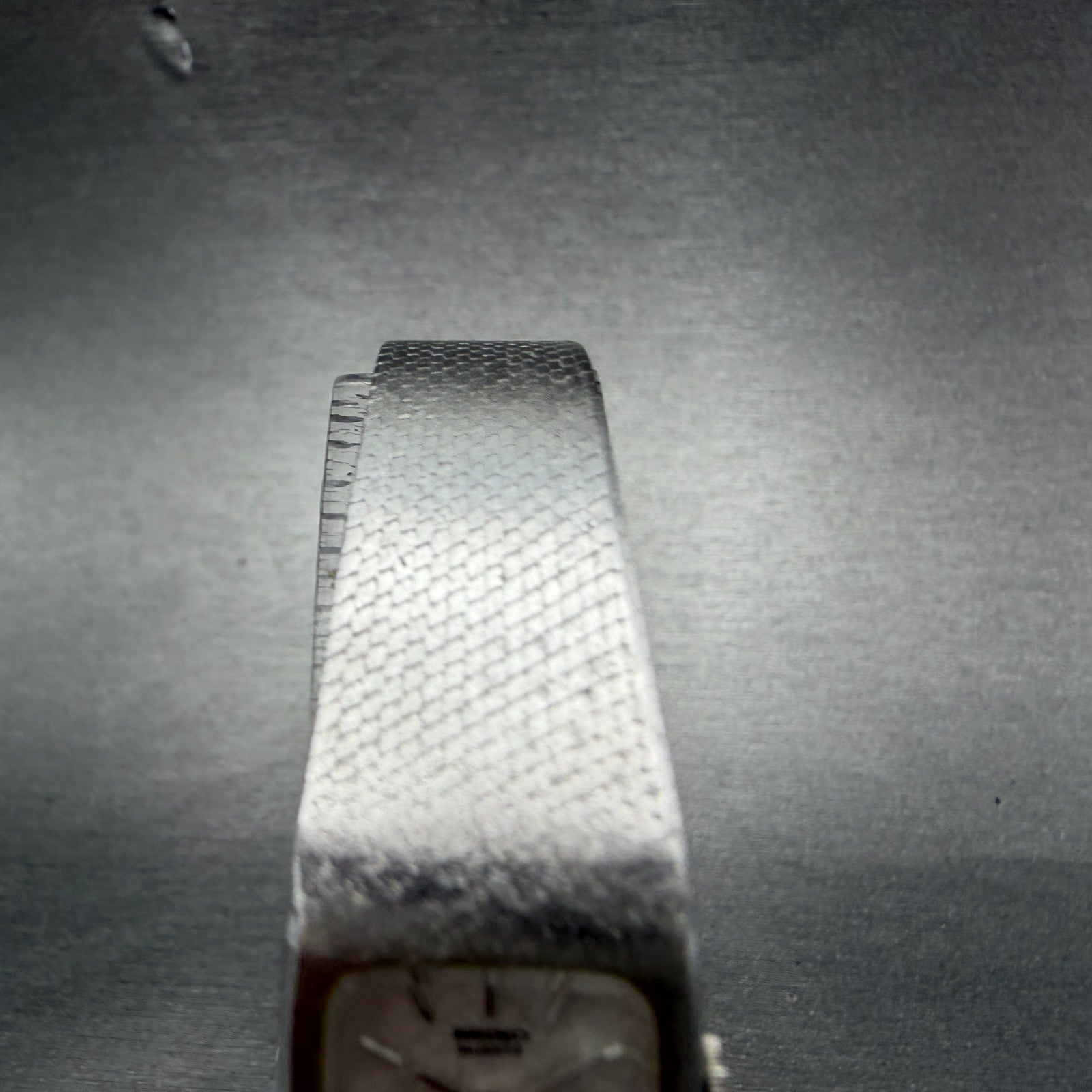 Seiko Tank Watch Women 16mm Silver Dial Silver Tone Rectangle 16-3269 New BattAB4
