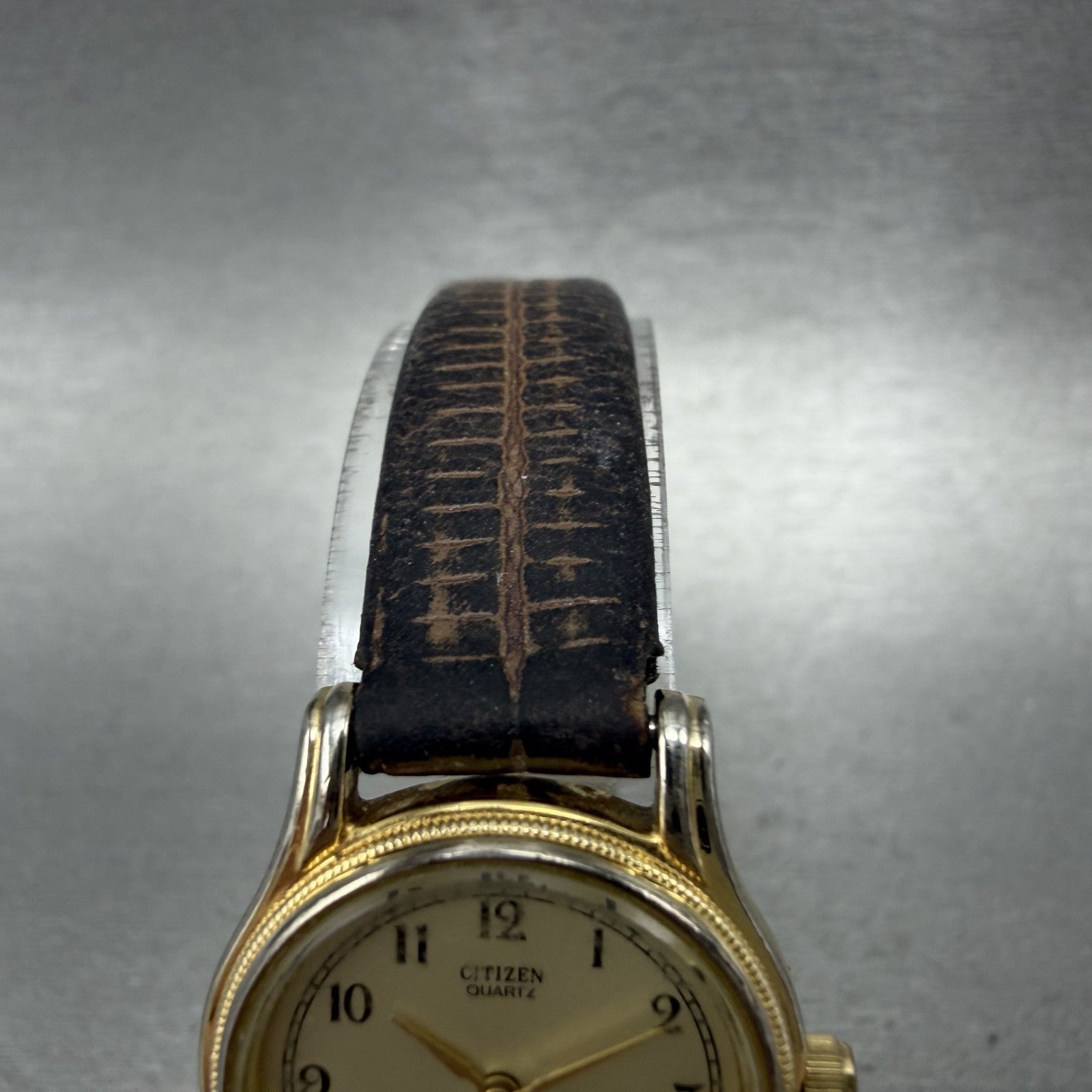Citizen CQ Watch Women 23mm Champagne Dial Gold Tone Round 3220S32992 New Batt4
