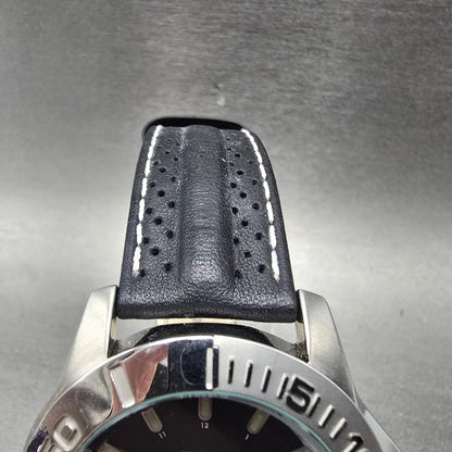 Timex Perpetual Calendar Dive Watch Men 44mm Black Dial Steel T2J081 New Battery4