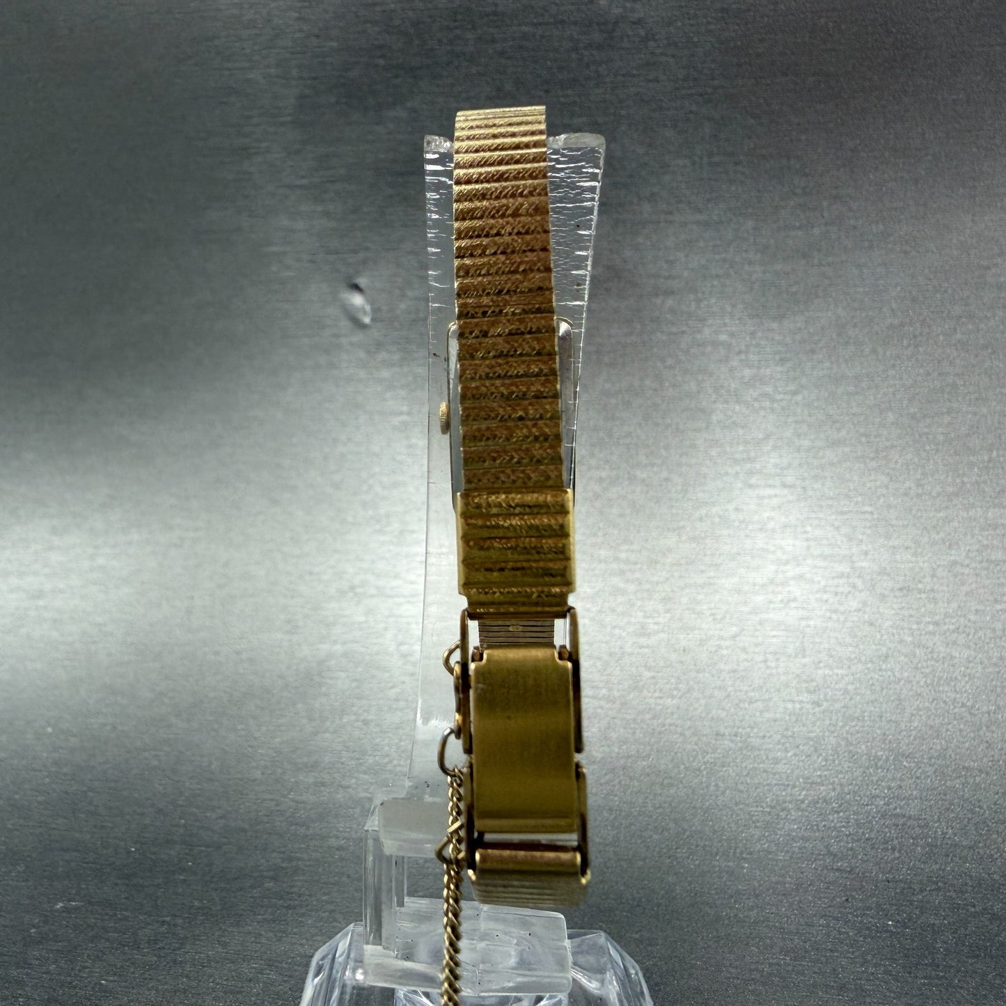 Seiko Tank Watch Women 13mm Brown Dial Gold Tone Rectangle 1320-5299 New Battery7