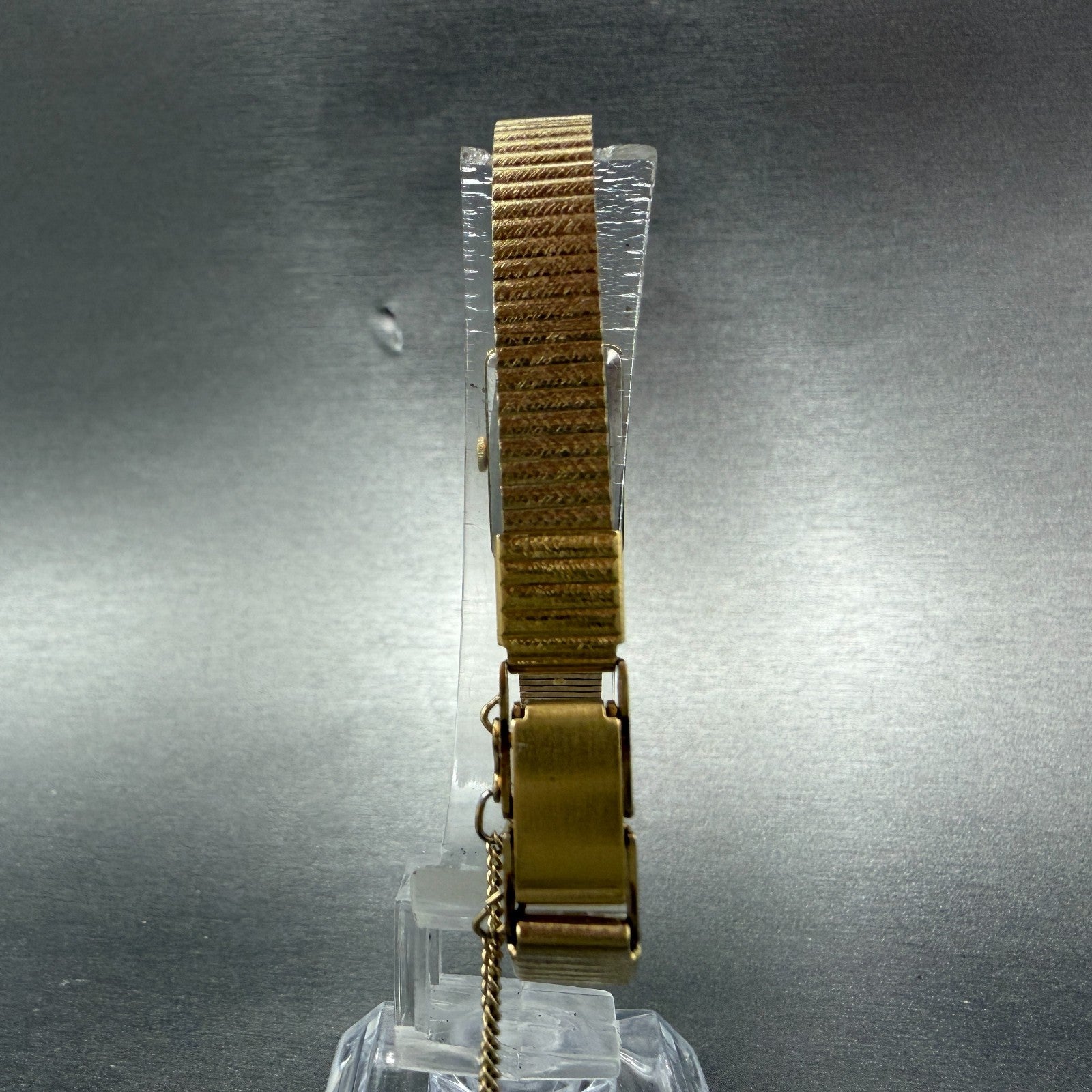 Seiko Tank Watch Women 13mm Brown Dial Gold Tone Rectangle 1320-5299 New Battery7