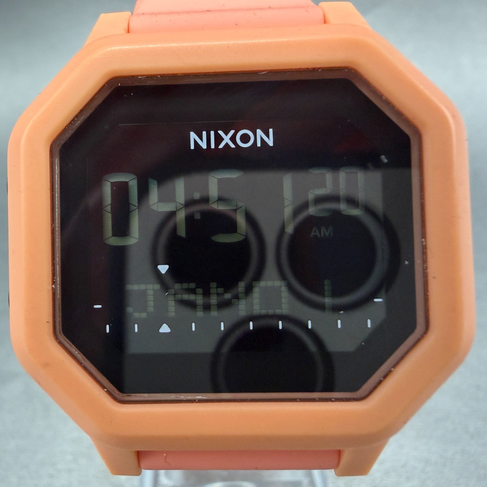 Nixon Siren Watch Women 38mm Digital Pink Tone Chrono Tide Octagon New Battery1