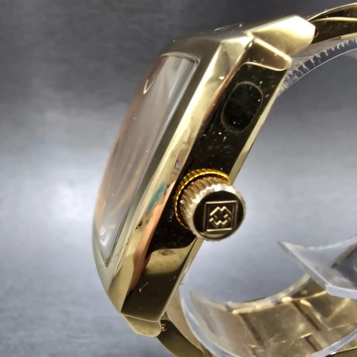 Invicta Angel Watch Women 36mm Gold Dial Gold Tone Daydate 21710 New Battery2