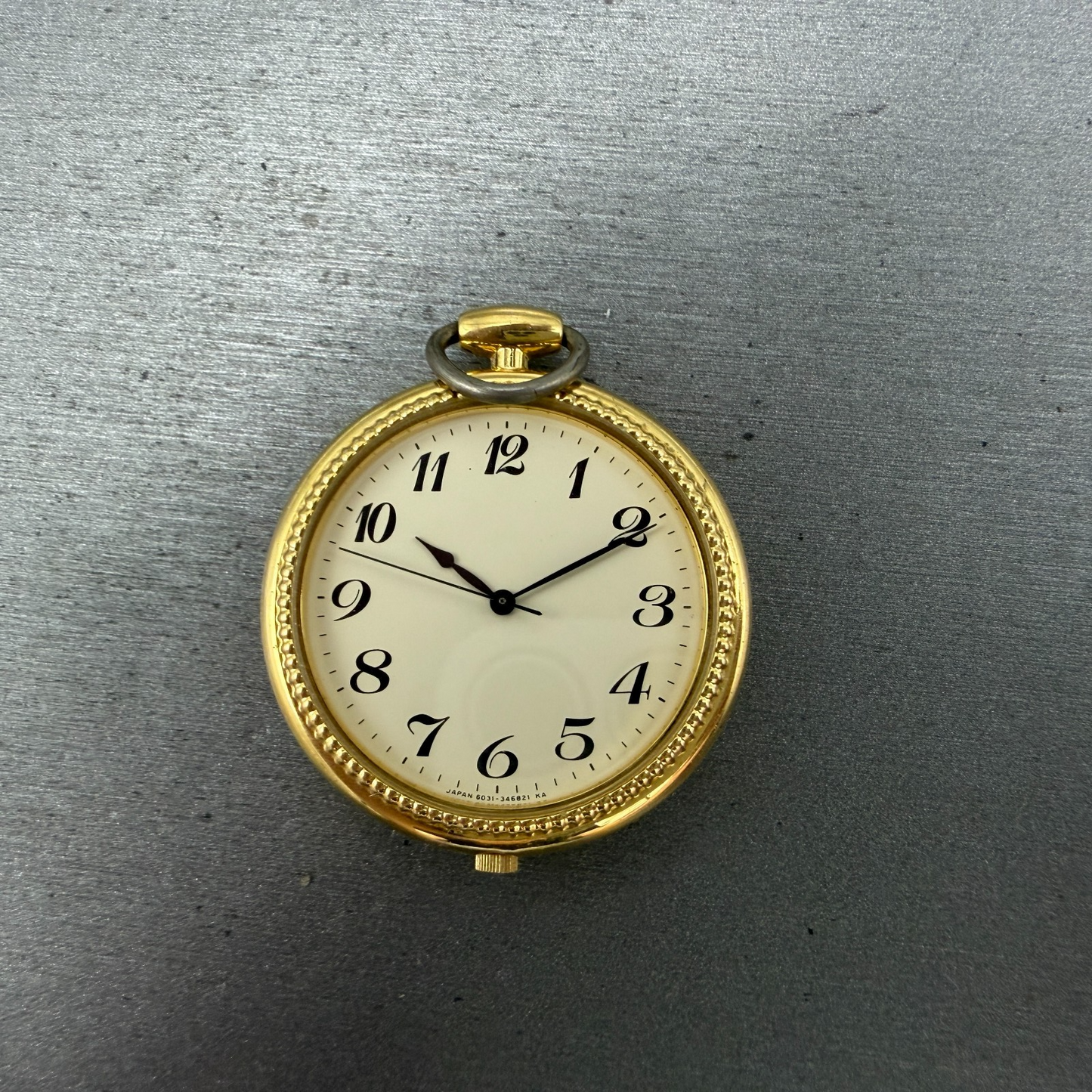 Citizen Pocket Watch Unisex 36mm Champagne Dial Gold Tone Round New battery0