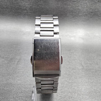 Seiko Alba Watch Men 34mm Silver Dial Silver Daydate 7N33-K002 New Battery Jp237