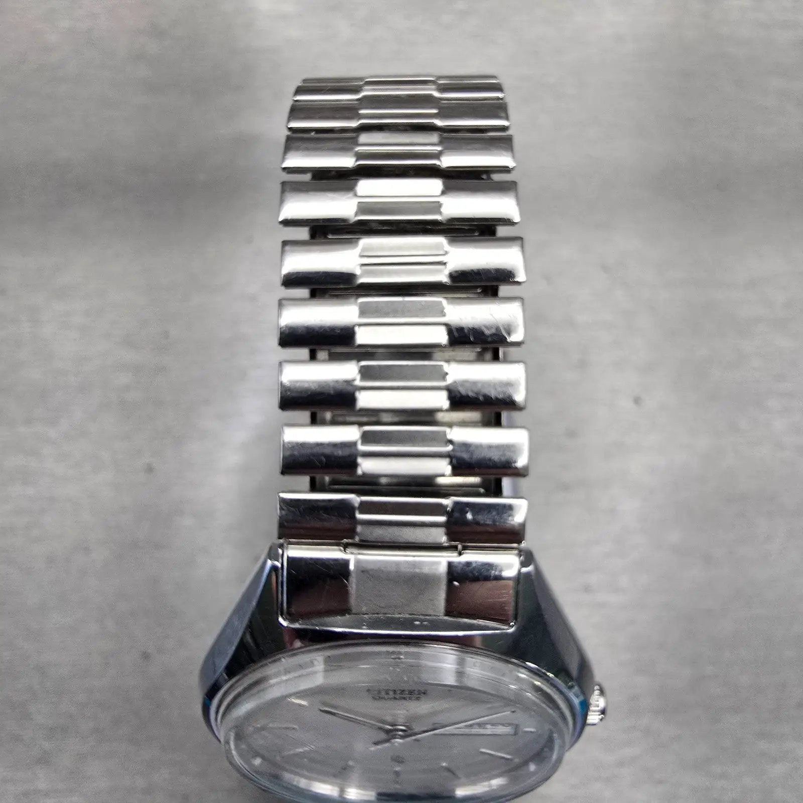 Citizen CQ Watch Men 36mm Silver Dial Silver Tone Daydate 1100-S63928 New Batt4