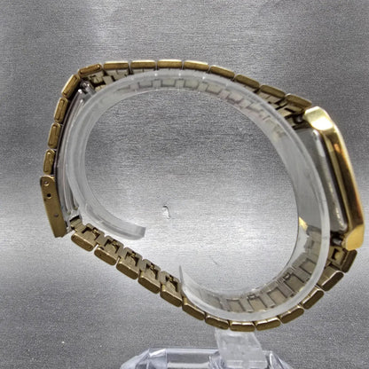 Citizen CQ Tank Watch Men 26mm Gold Dial Gold Tone Rectangle 6030-S16890 PARTS9