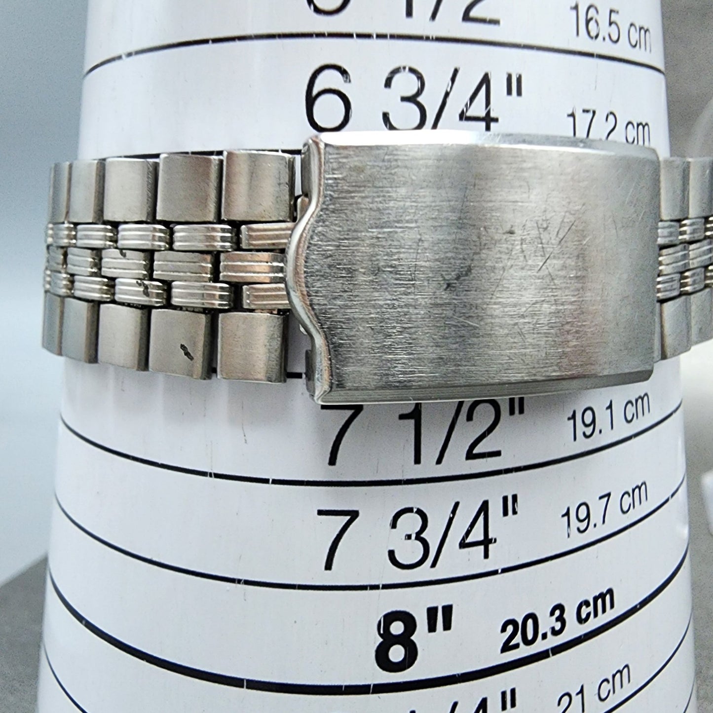 Orient AAA Deluxe Watch Men 37mm White Dial Silver Tone Daydate Cushion PARTS10