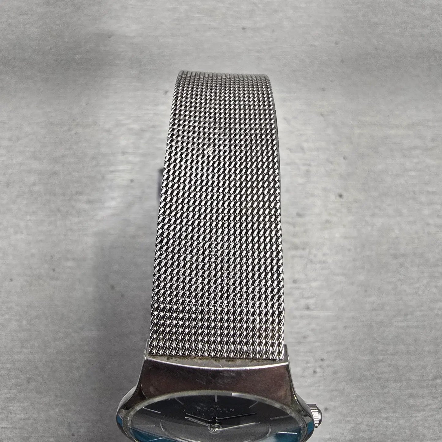Skagen Steel Watch Women 29mm Black Dial Silver Tone Round 233SSSB New Battery4