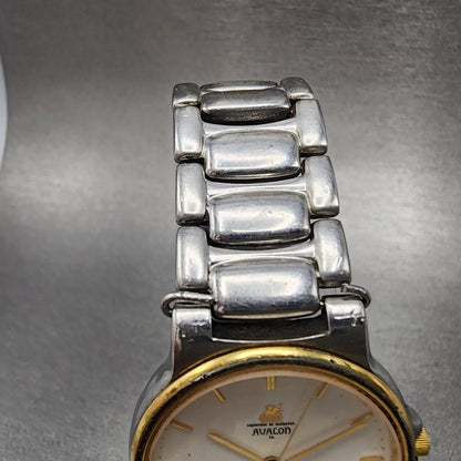 Citizen Avalon Watch Men 31mm White Dial Two Tone Date Round 4710470192 PARTS5