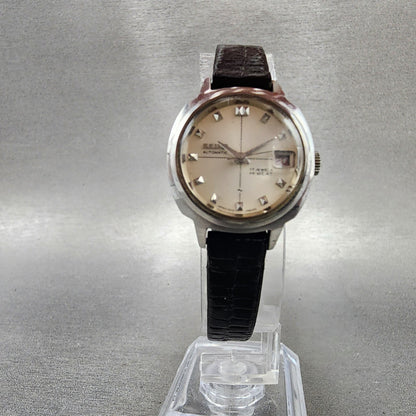 Seiko Automatic Watch Women 23mm Silver Dial Silver Tone Date 22050240 Runs5