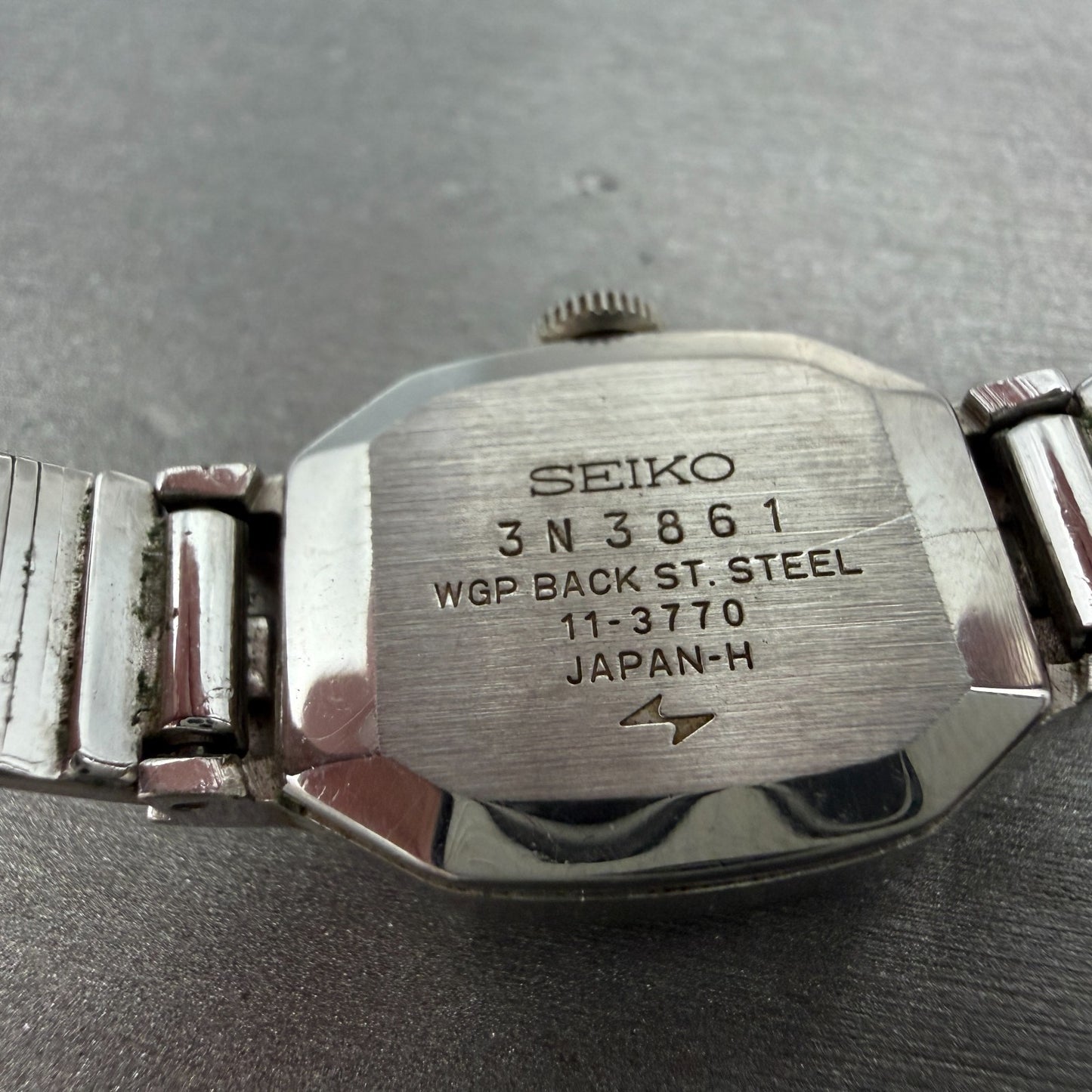 Seiko Watch Women 18mm Blue Dial Silver Tone Manual Octagon 11-3770 Runs 56HL9