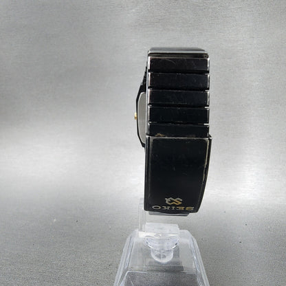Seiko Analog Digital Watch Men 29mm Black Dial Black Tone H6015179 PARTS8