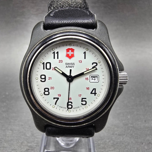 Victorinox Swiss Army Officer Watch Women 32mm White Dial Black Date PARTS0