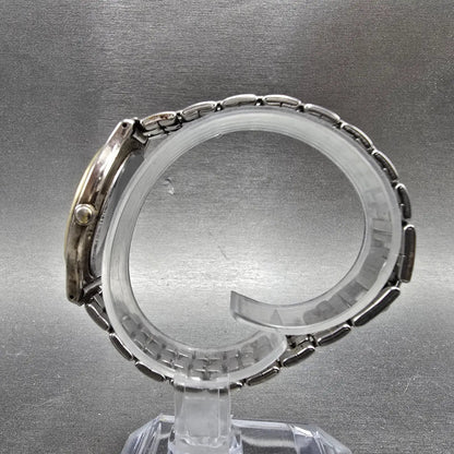 Seiko Avenue Watch Men 32 White Dial Two Tone Round 7N01-626A Bracelet PARTS7