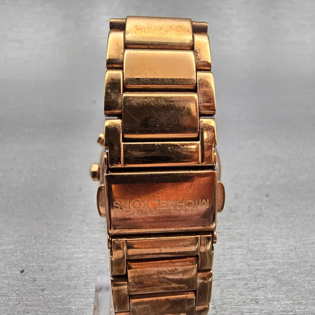 Michael Kors Parker Watch Women 39mm Pink Dial Rose Gold Chrono MK5277 New Batt7