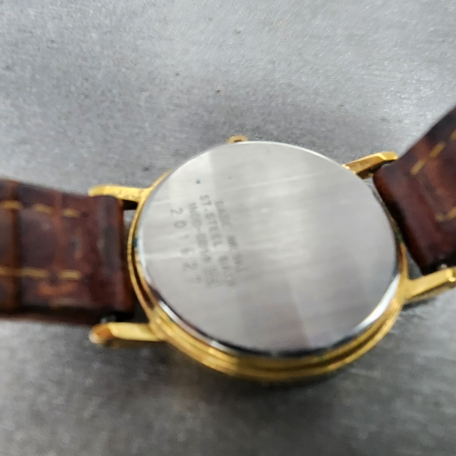 Seiko Watch Women 26mm Gold Floral Dial Gold Tone Round 1N000D59 New Battery9