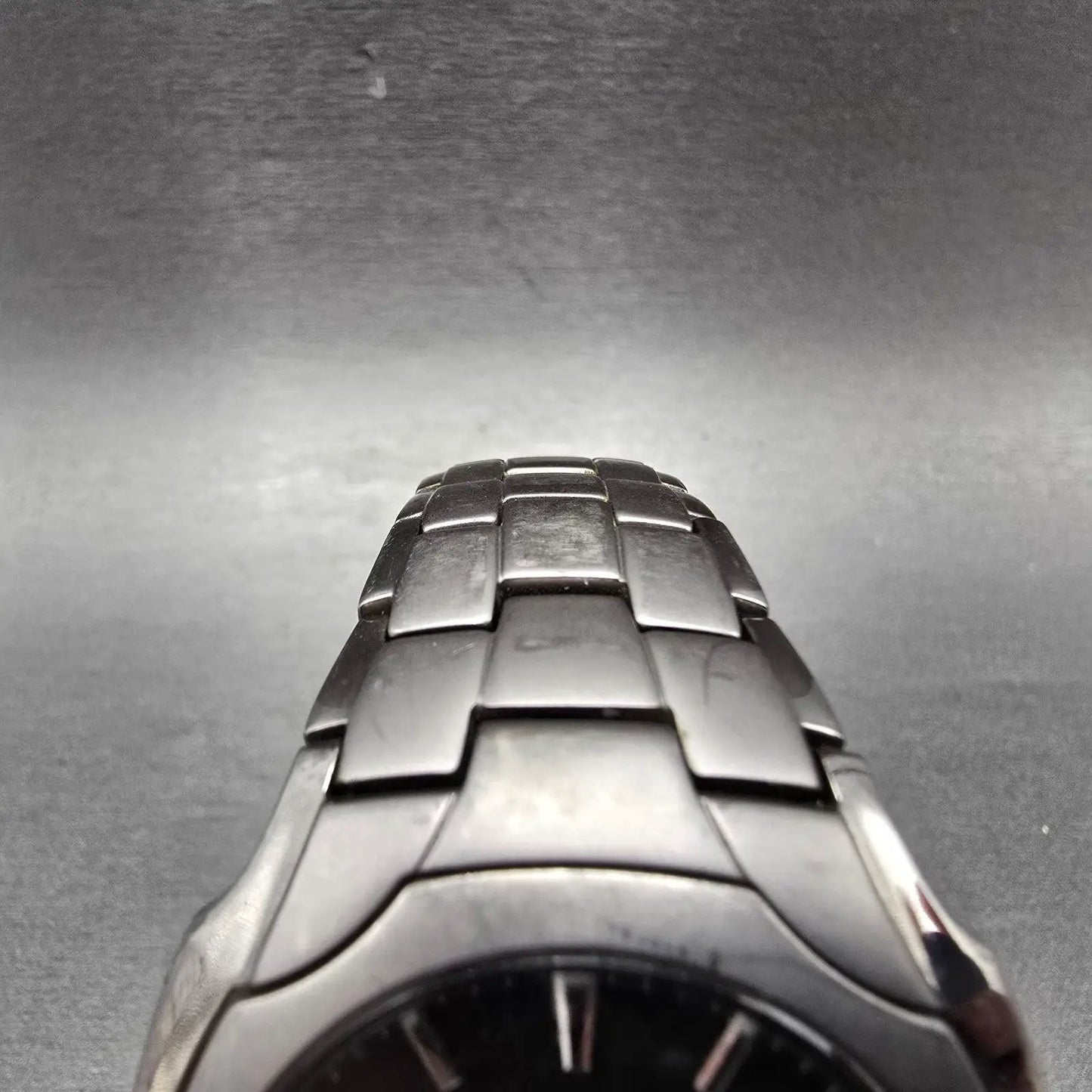 Citizen Eco-Drive Watch Men 38mm Black Dial Titanium Date E111-S049610 Runs EWR4