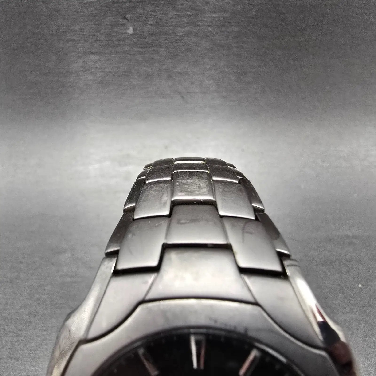 Citizen Eco-Drive Watch Men 38mm Black Dial Titanium Date E111-S049610 Runs EWR4