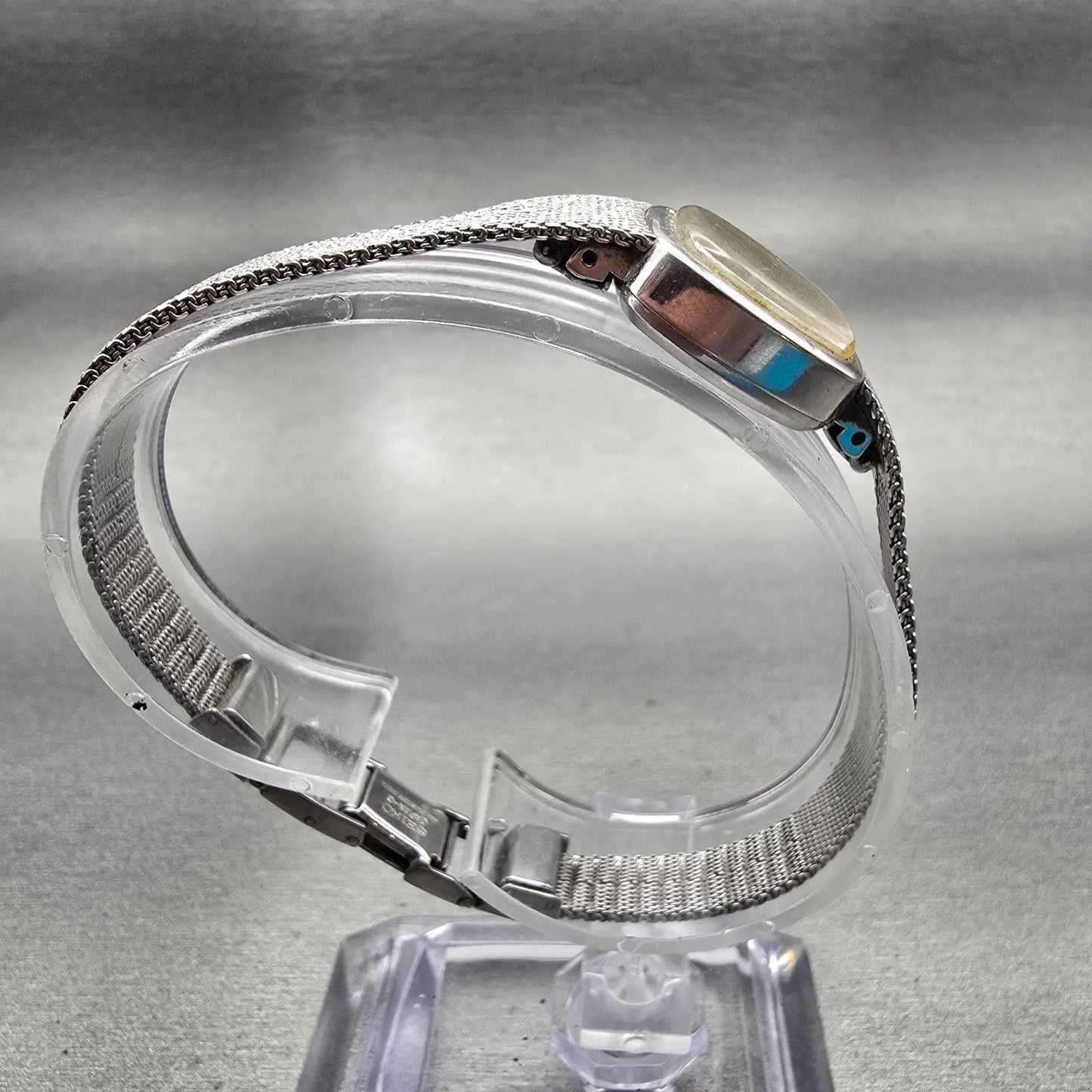 Seiko Watch Women 16mm Silver Dial Silver Tone Rectangle 11-5189 Works Vintage8