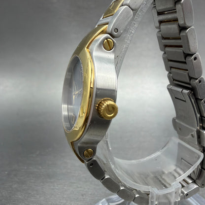 Gucci 8900L Watch Women 26mm Gray Dial Two Tone Date Round PARTS3