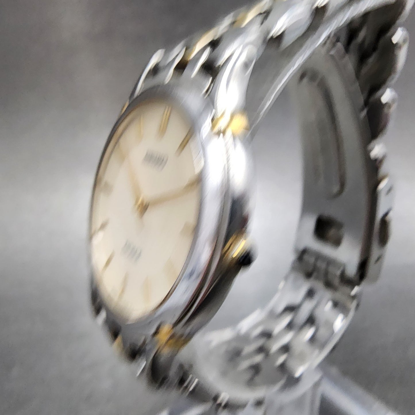 Seiko Dolce Watch Men 32mm Cream Dial Two Tone 8j41-6080 New Battery